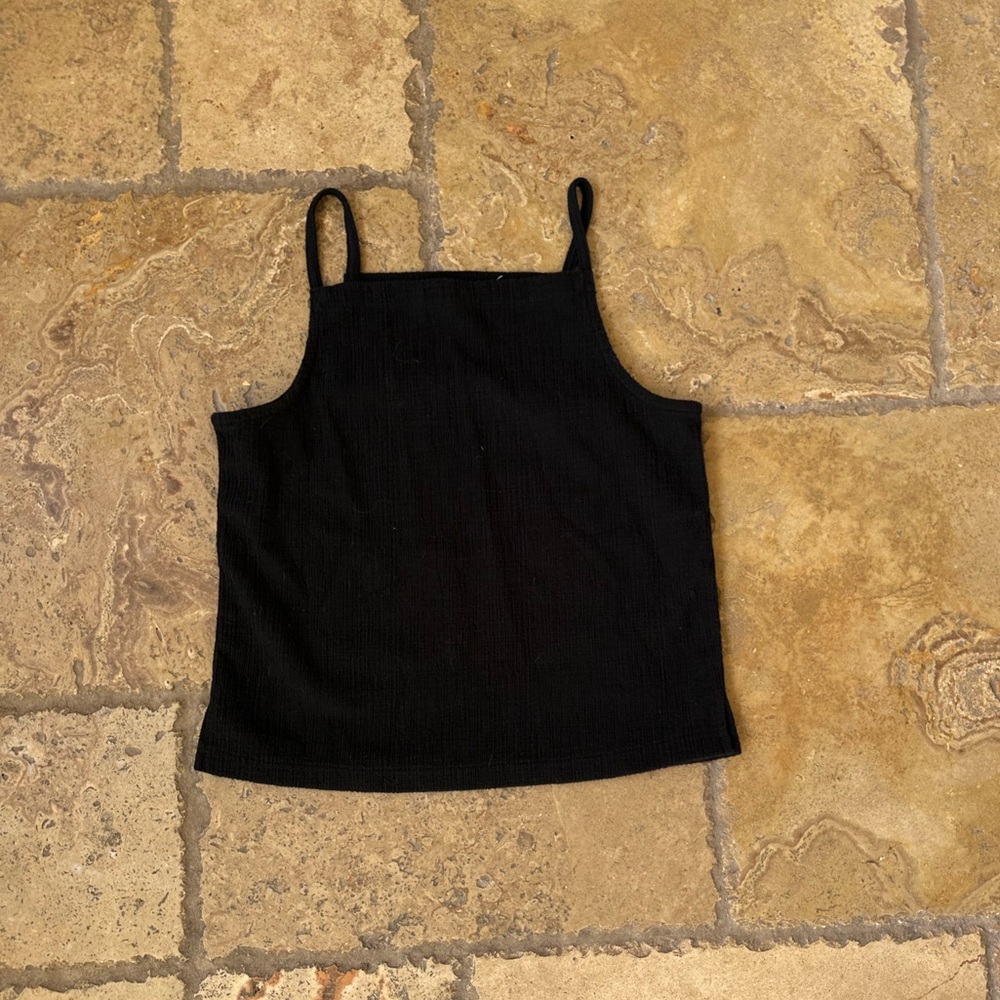 Madewell Black High neck Sleeveless Top XXS
